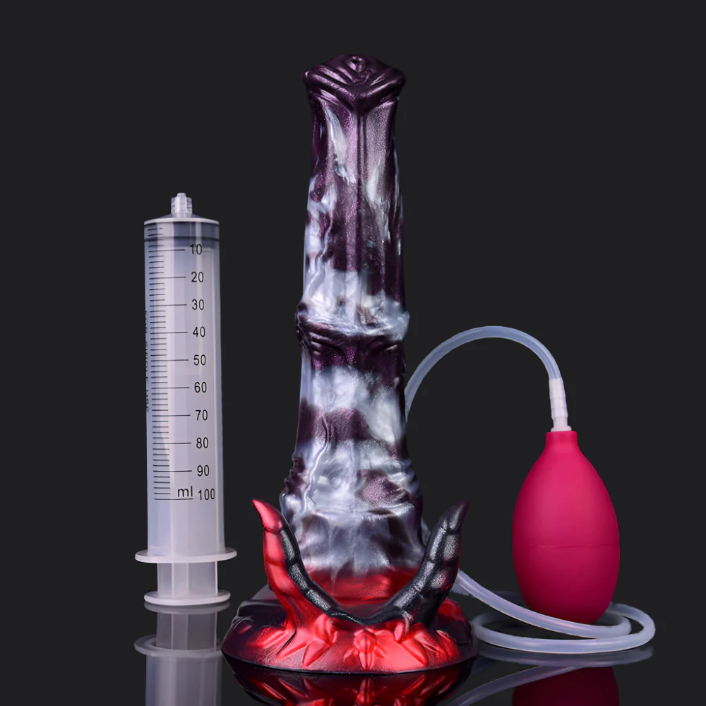 Dark Ice Monster Ejaculating Dildo - Abada