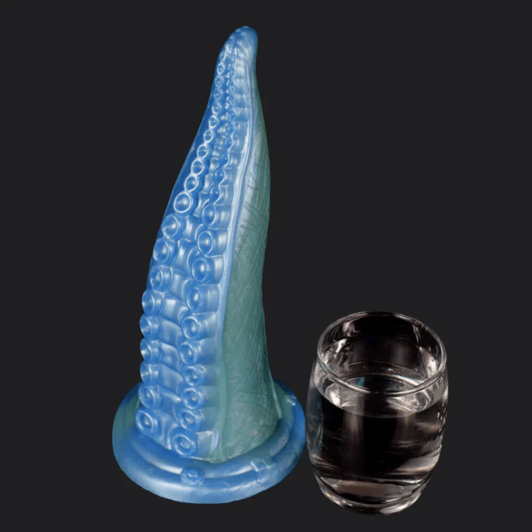 Deep Blue Octopus Tentacle Dildo - Image 4