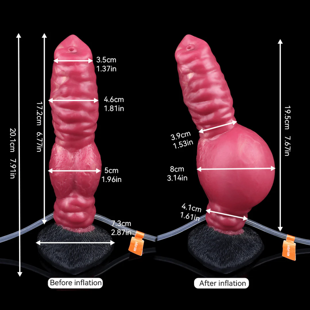 Ejaculating Inflatable Wolf Dildo - Image 5