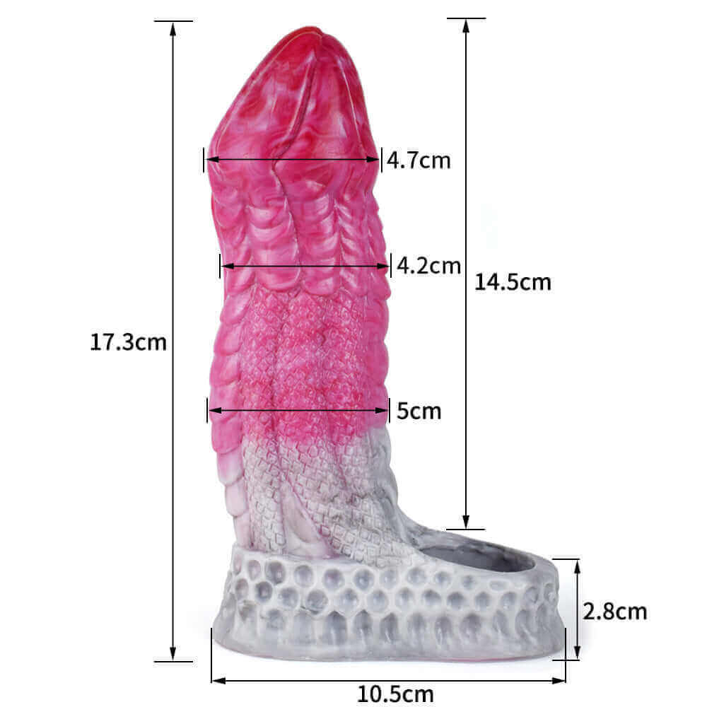 Io Dragon Penis Extender Sleeve - Black - Image 3