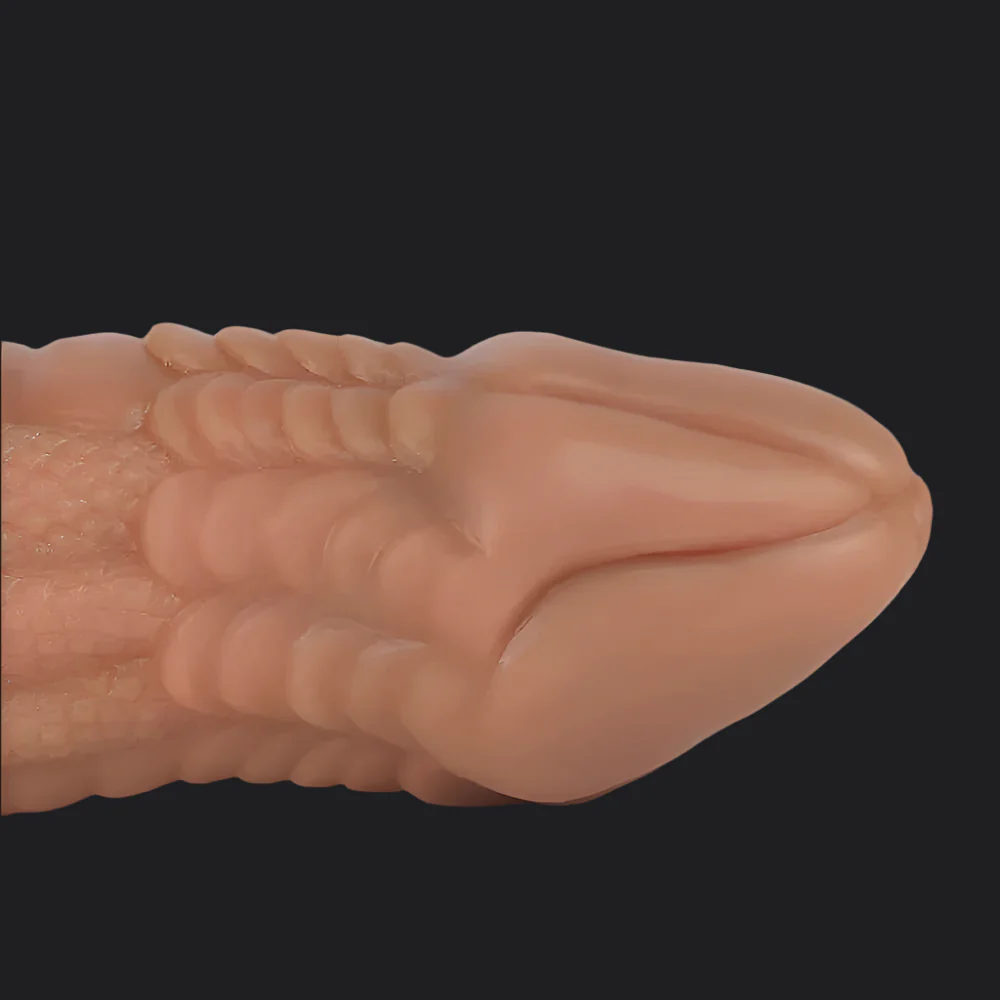 Io Dragon Penis Extender Sleeve  - Brown - Image 3